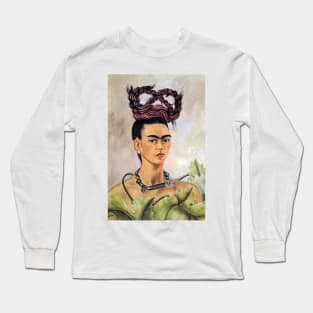 Frida Kahlo Self Portrait with Braid 1941 Art Print Mexican Painter Surrealism Magic Realism Naïve Long Sleeve T-Shirt